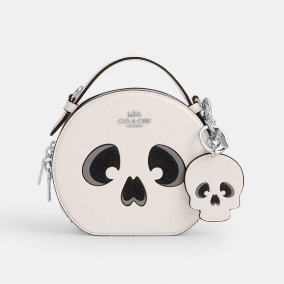 NWT Coach Outlet Halloween Skull Bag Charm - Picture 3 of 4